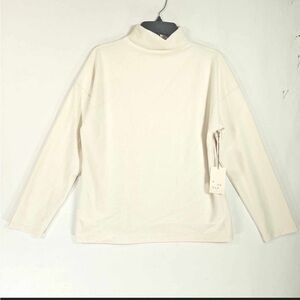 Cream Mock Neck Sweater